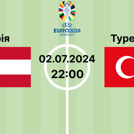 Прогноз та ставки на матч ЄВРО-2024 Австрія — Туреччина 02.07.2024